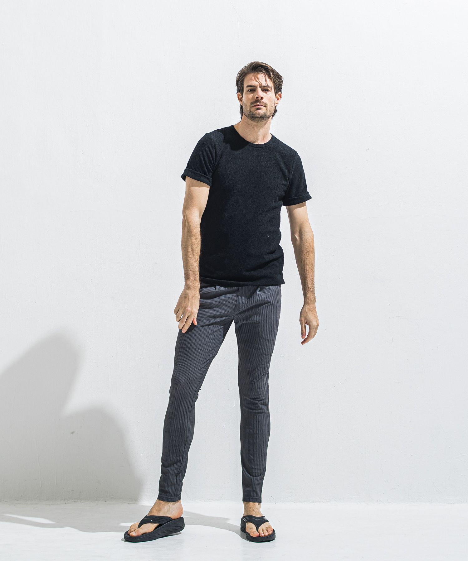 CHRIS EASY TUCK PANTS / RC40-ST-016T / イージータックパンツ / メッシュチャコール (5月中旬入荷予定)