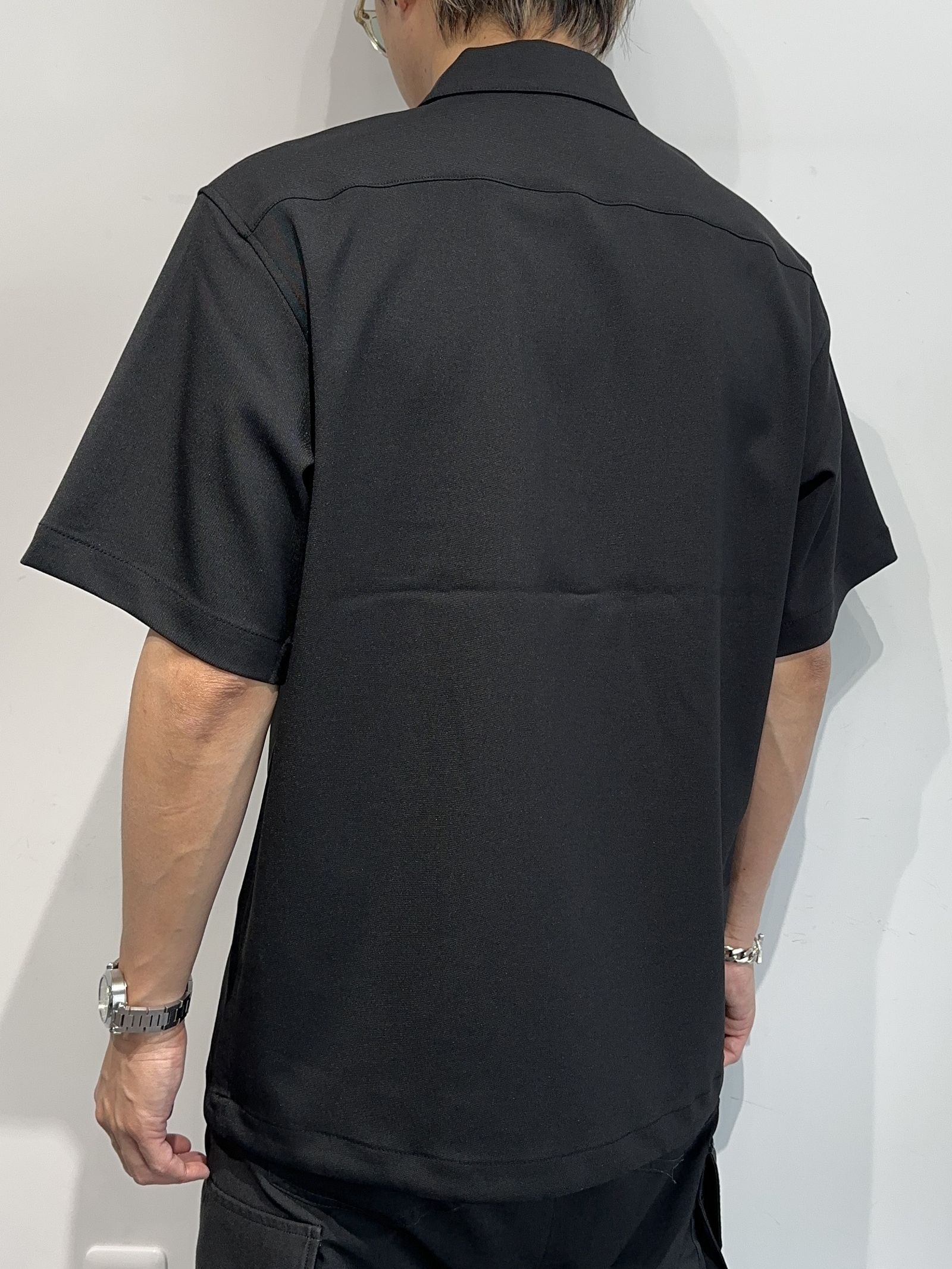 PULLOVER HALF SHIRT / RC33-SH-005 / ハーフジップシャツ / ブラック