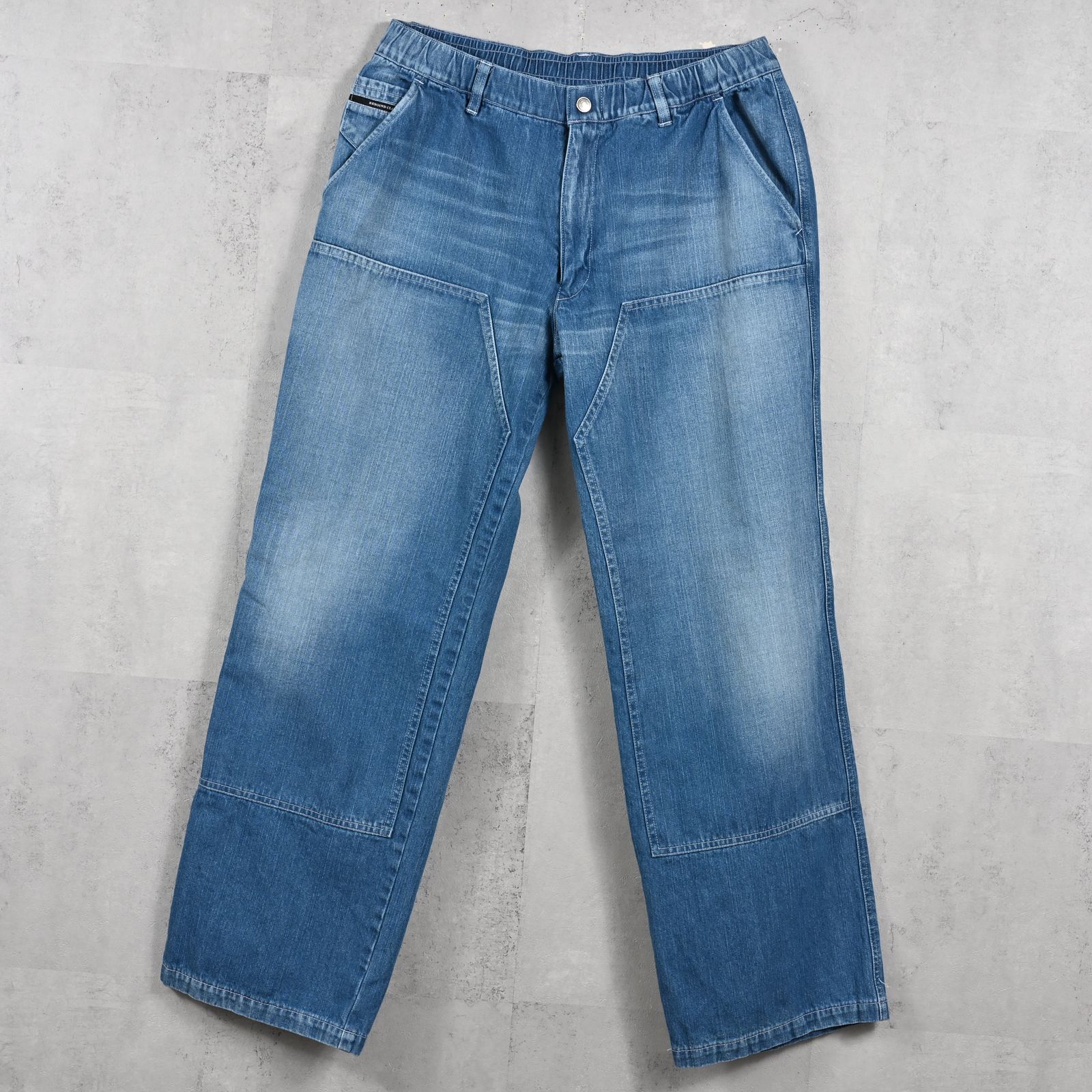 DOUBLE KNEE PT / RC39-ST-041 / ダブルニーワイドデニムパンツ / ライトインディゴ (2月中旬入荷予定)
