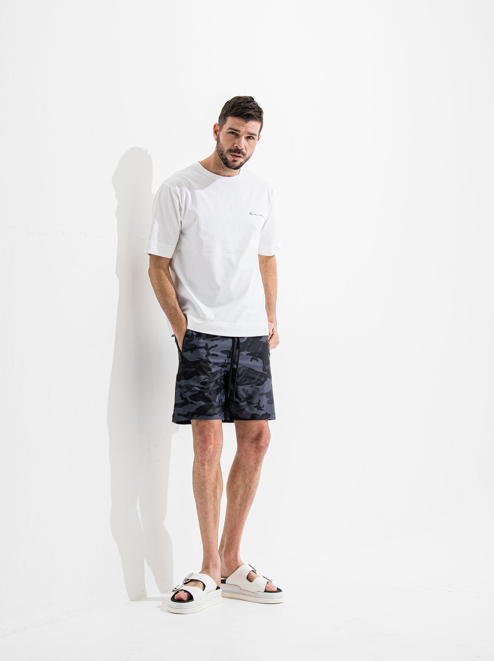 RUSH SHORTS / OR2-HP-002  / ラッシュガードハーフパンツ / ブラックカモフラ (6月中旬入荷予定)