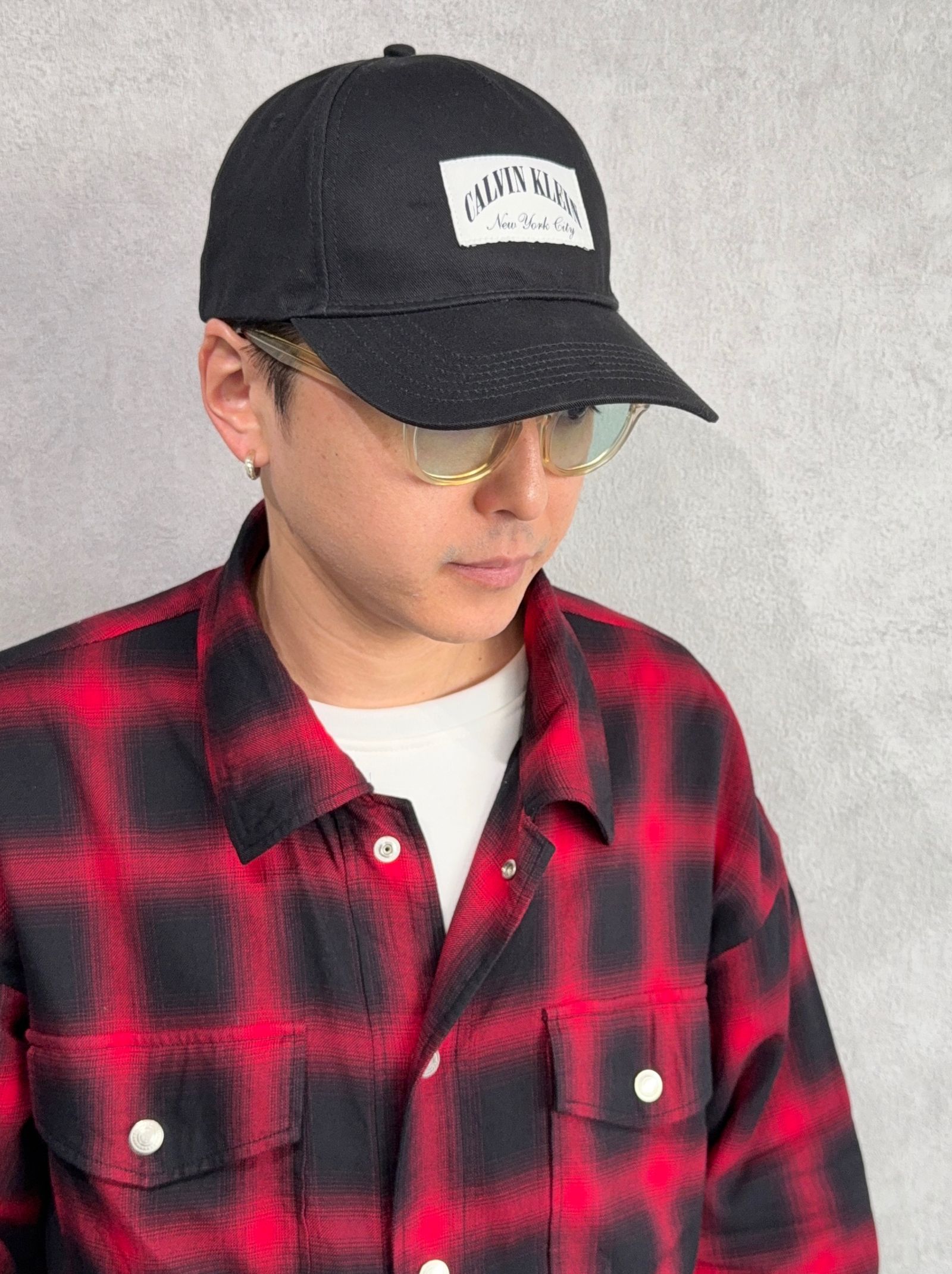 ロゴパッチベースボールキャップ / 4D5103G / UB1(ブラック)