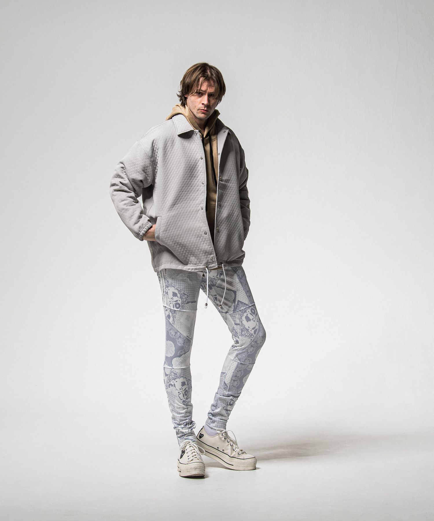 SUEDE LOOSE HOODIE / RC38-C-006 / スエードパーカー / ブラウン (1月上旬入荷予定)