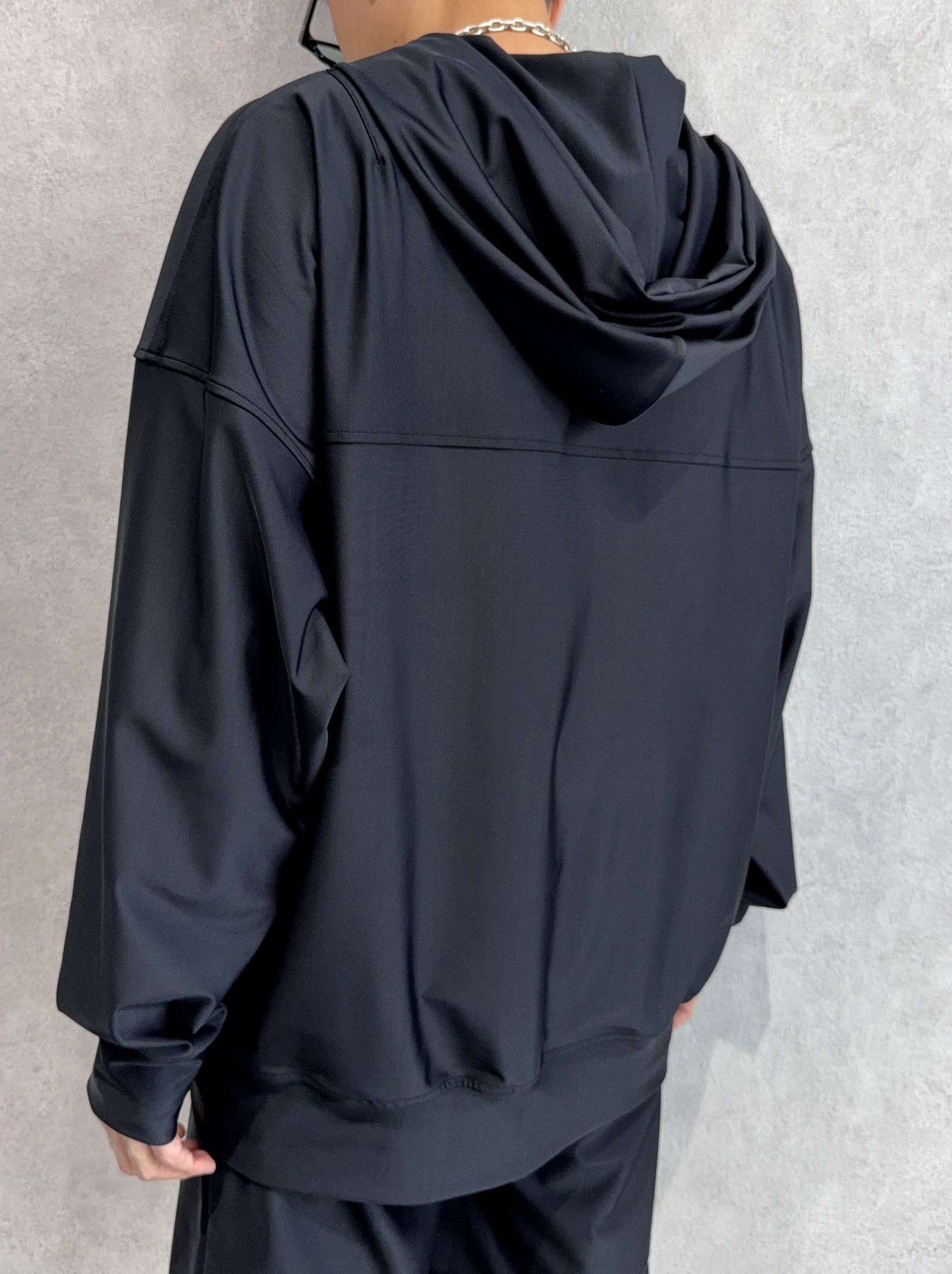 RUSH OVER ZIPUP HOODIE / RC40-C-001 / ラッシュガードパーカー / ブラック