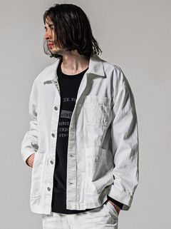 RC CAVER ALL / RC39-JK-004 / デニムカバーオール / ホワイト (2月中旬入荷予定)