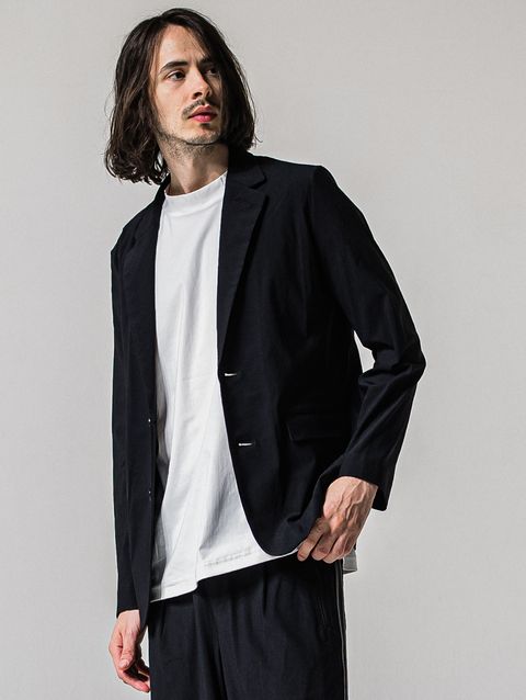 GARY LOOSE JACKET / RC39-JK-001 / ナイロンルーズテーラードジャケット / ナイロンブラック (2月下旬入荷予定)