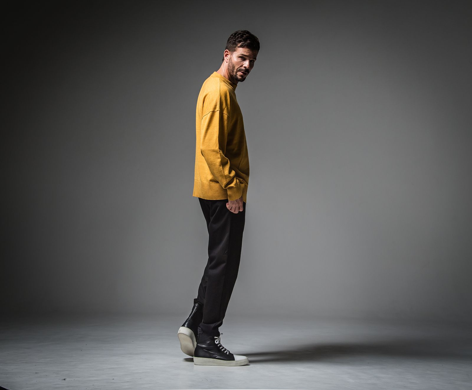 POCKET OVER SWEATER / RC30-K-002 / ポケットルーズニット / キャメル