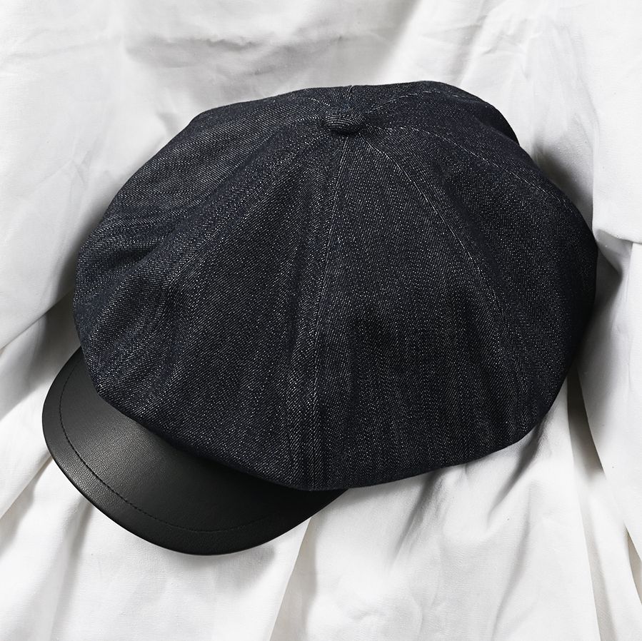 RAY CASQUETTE / RC41-CAP-004 / キャスケット / インディゴデニム×ブラックレザー (8月下旬入荷予定)
