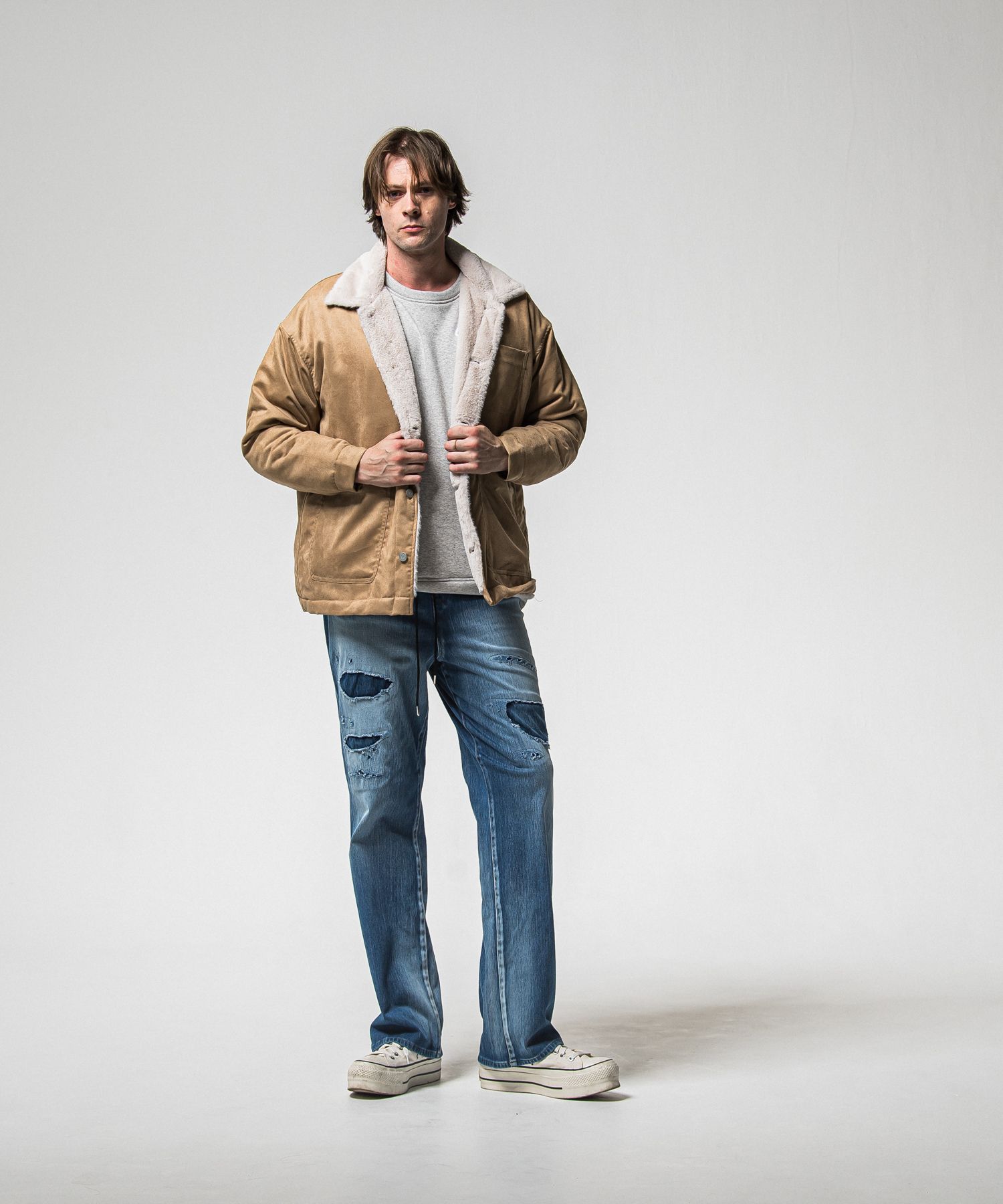 KING DENIM JERSEY / RC38-ST-005 / デニムジャージバギーワイドパンツ / インディゴクラッシュ (12月中旬入荷予定)