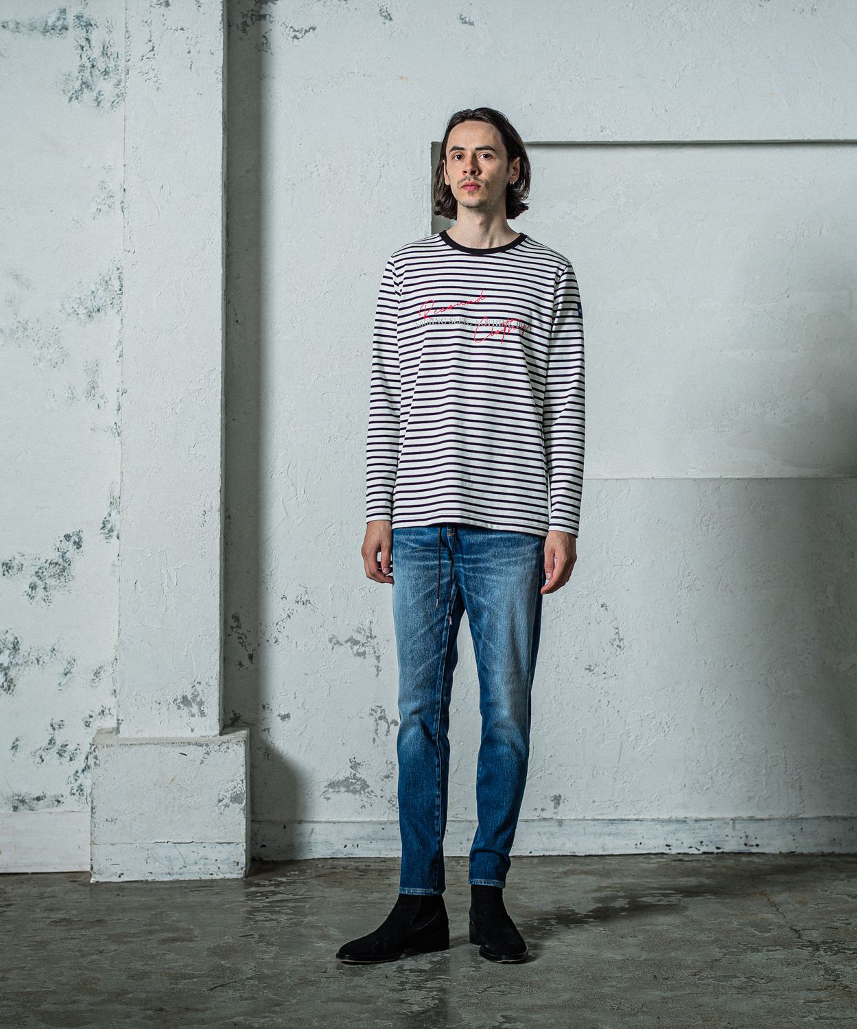 MICK DENIM JERSEY / RC35-ST-020 / デニムジャージテーパードパンツ / インディゴユーズド