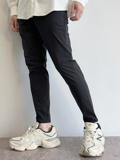 PAT TIGHT EASY PANTS / RC31-ST-037 / ベルト付きイージーパンツ / ナイロンブラック