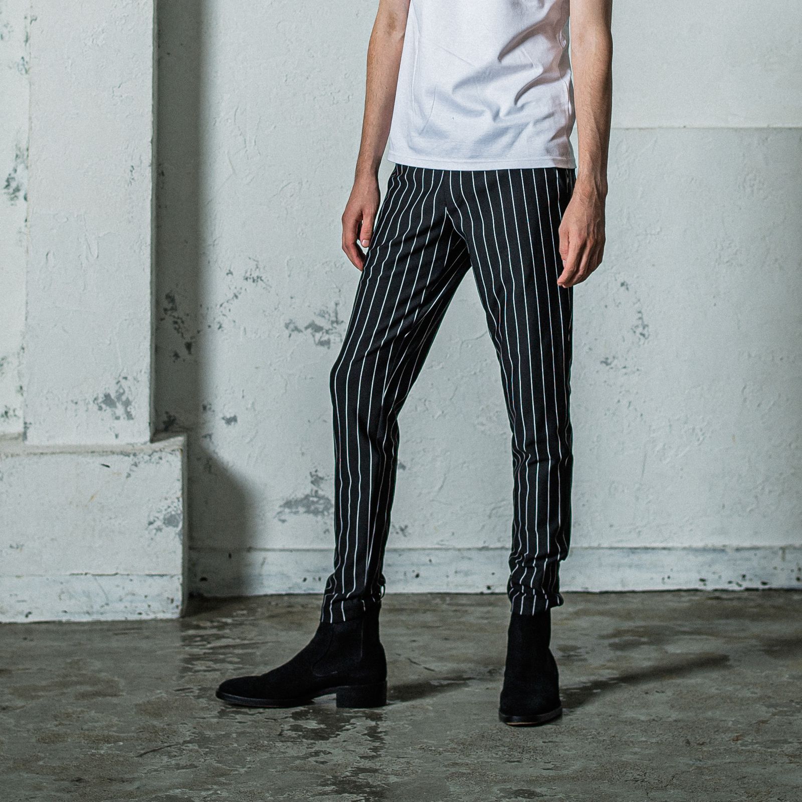 CHRIS EASY PANTS / RC35-ST-016 / イージーパンツ / ブラックストライプ