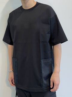 SIDE POCKET OVER TEE / RC28-T-005 / サイドポケットビッグTシャツ / ブラック