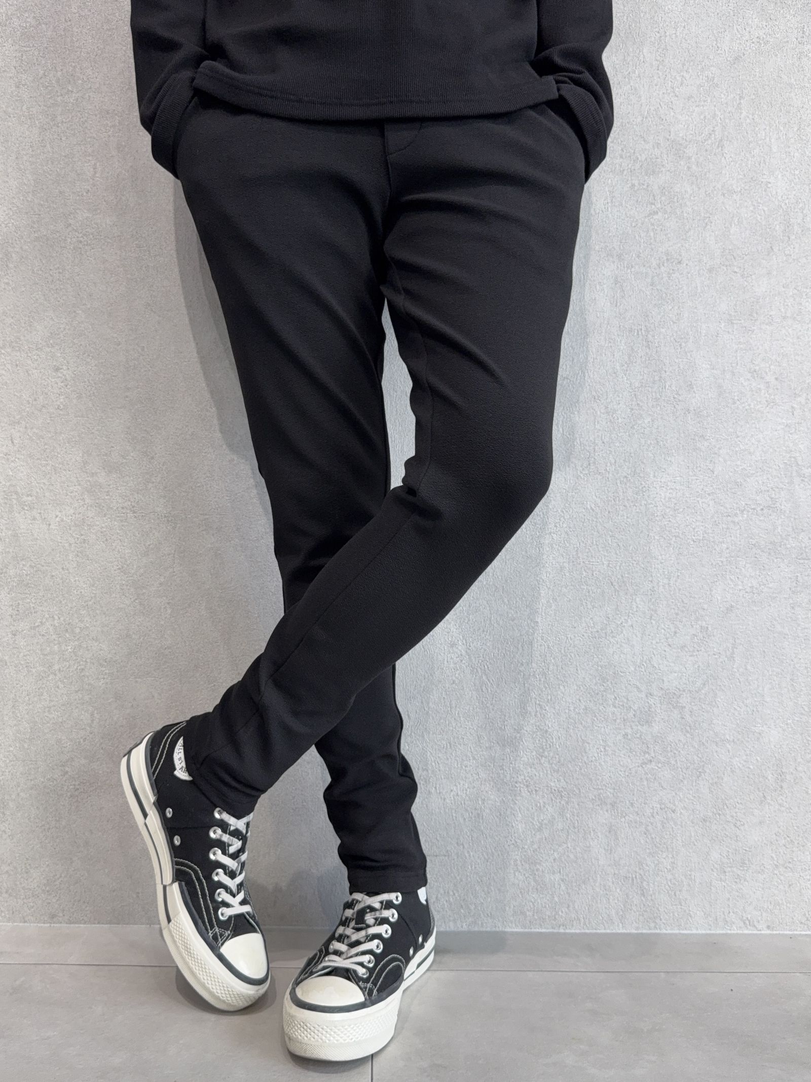 CHRIS EASY BLISTER TUCK PANTS / RC41-ST-016T / イージータックパンツ / ブリスターブラック