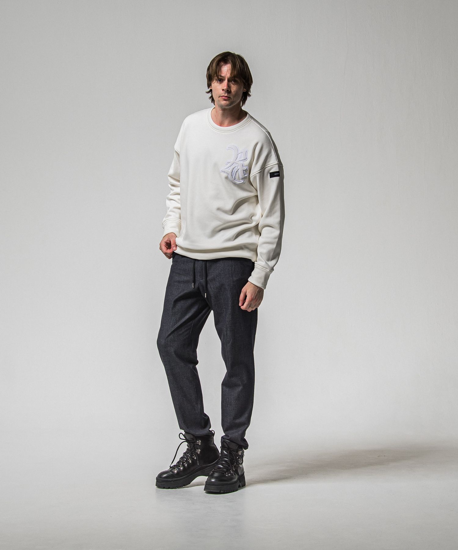 PAT WIDE EASY PANTS / RC38-ST-036BN / ワイドテーパードパンツ / デニム (1月上旬入荷予定)