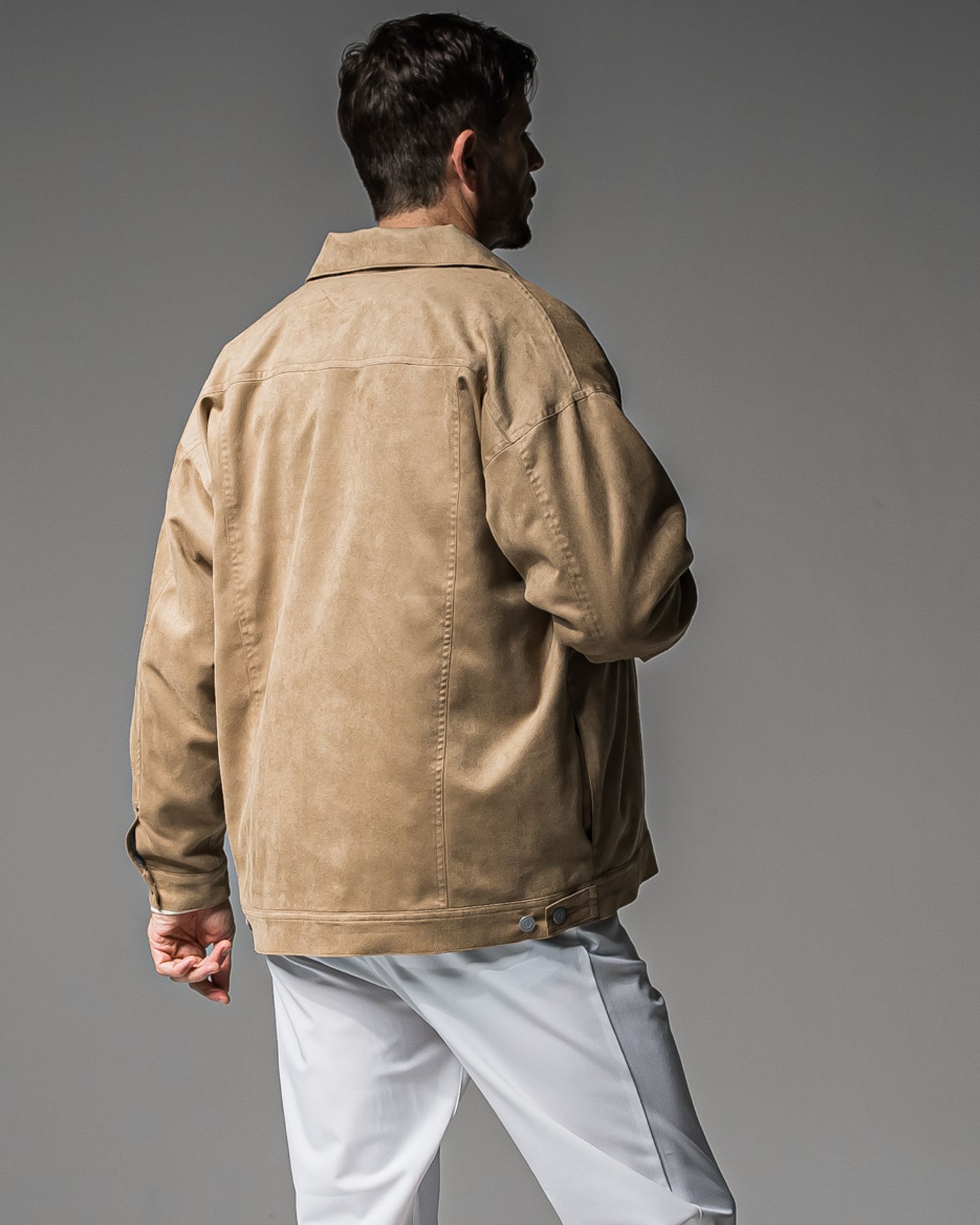 LEATHER OVER 2ND G / RC37-JK-005 / スエードエコレザー2ND型Gジャン / ベージュ (9月中旬入荷予定)