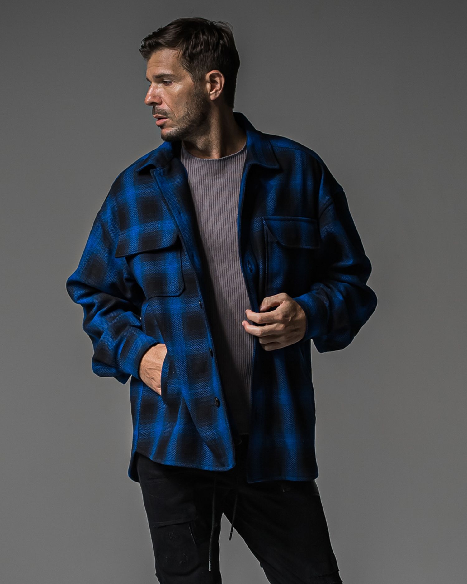 CPO SHIRTS JK / RC37-JK-004 / CPOチェックシャツジャケット / ブルーチェック (9月中旬入荷予定)
