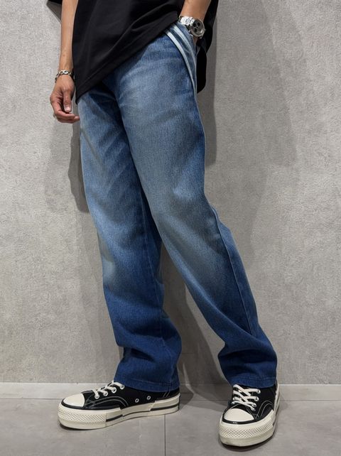 EDGE DENIM SEMI WIDE PT / RC40-ST-014WTD / デニムジャージセミワイドラインパンツ / ダークインディゴ