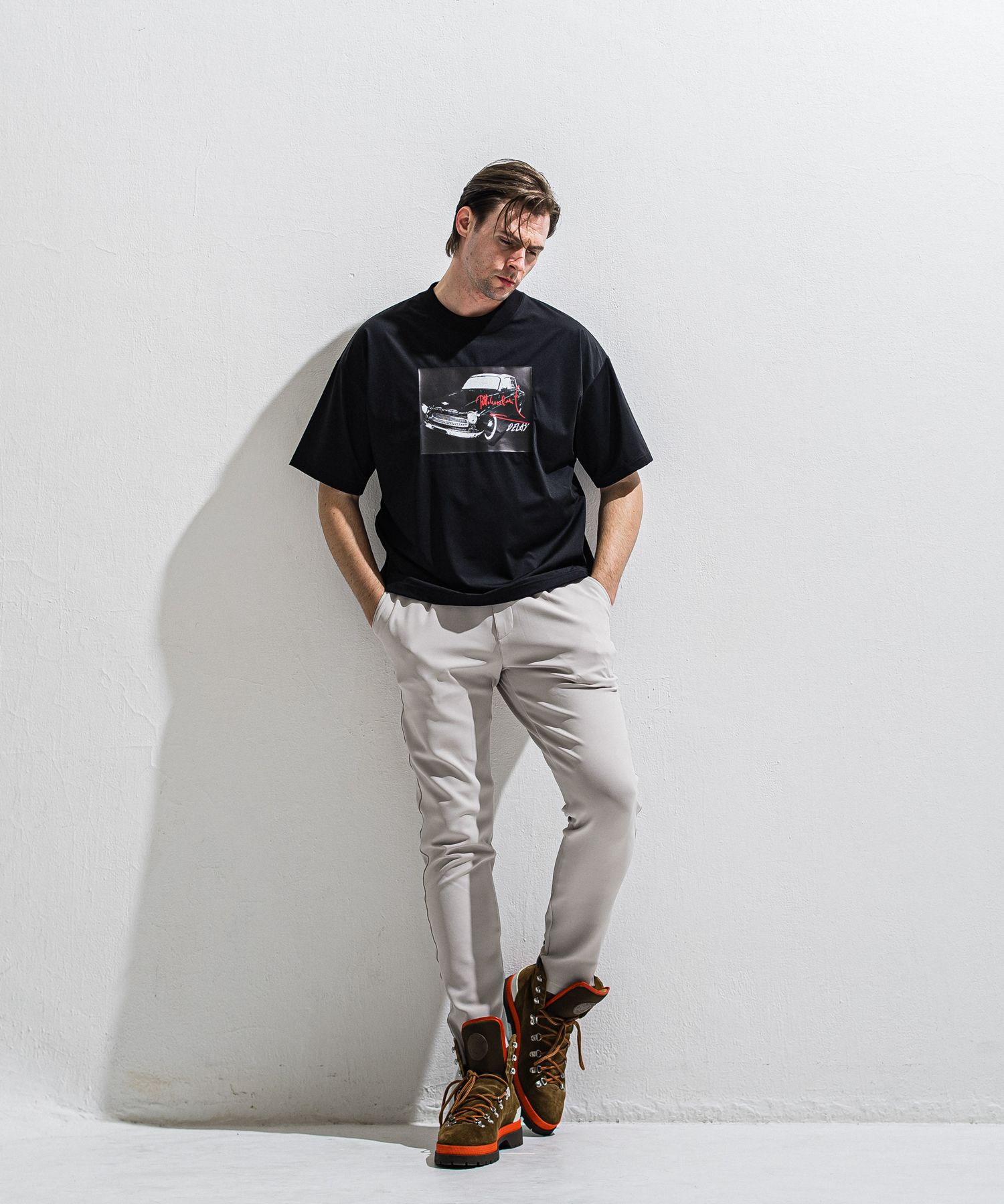 GAVIRIA DB EASY PANTS / DP1-ST-002 / ダンボールジャージイージーパンツ / グレージュ (3月中旬入荷予定)