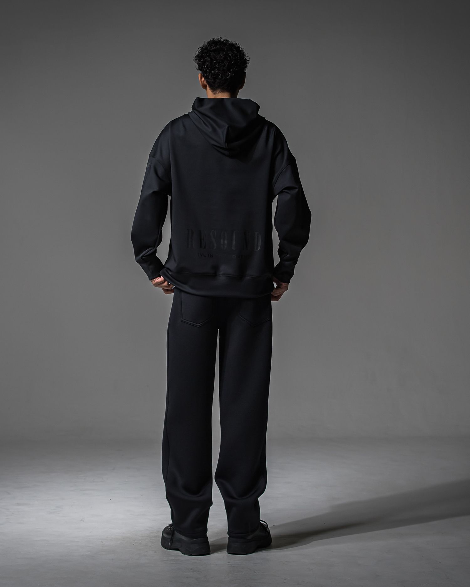 CHRIS EASY WIDE TUCK PANTS / RC37-ST-016WT / ワイドタックパンツ / ブラック