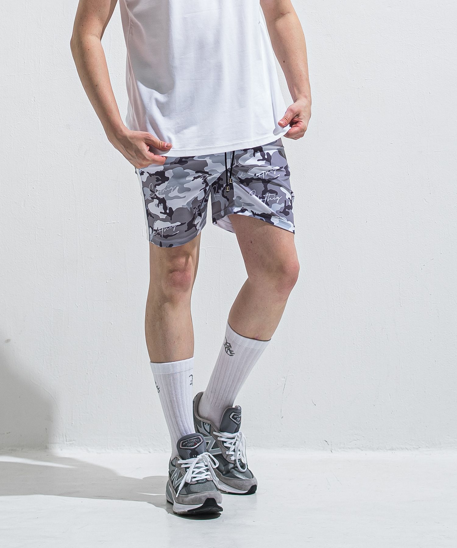 RUSH SHORTS / RC40-HP-002 / ラッシュガードショーツ / カモフラブラック (5月下旬入荷予定)