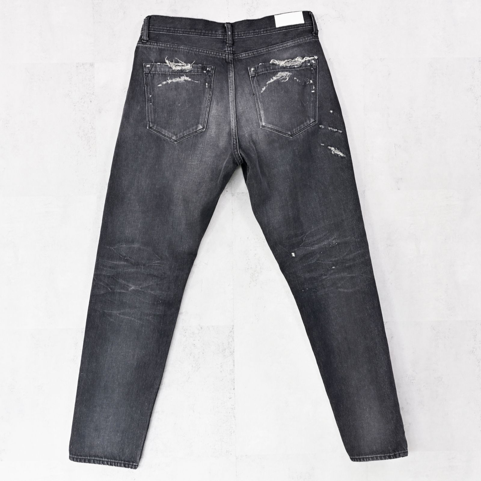 SCOTT JEANSS / RC42-ST-006 / レギュラーテーパードデニムパンツ / ブラックユーズド (12月中旬入荷予定)