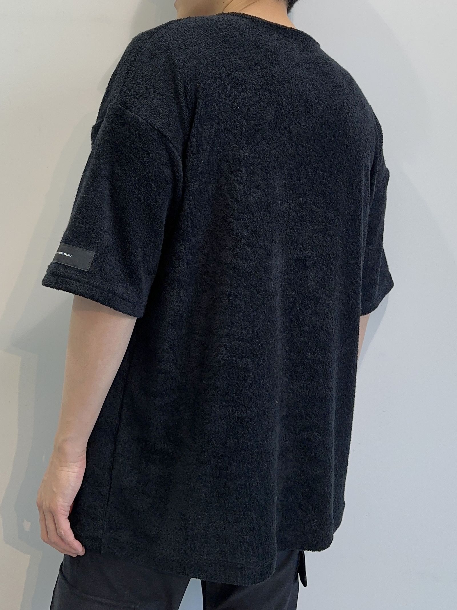 PILE LOOSE POCKET TEE / RC27-T-005 / パイルビッグポケットTシャツ / ブラック※
