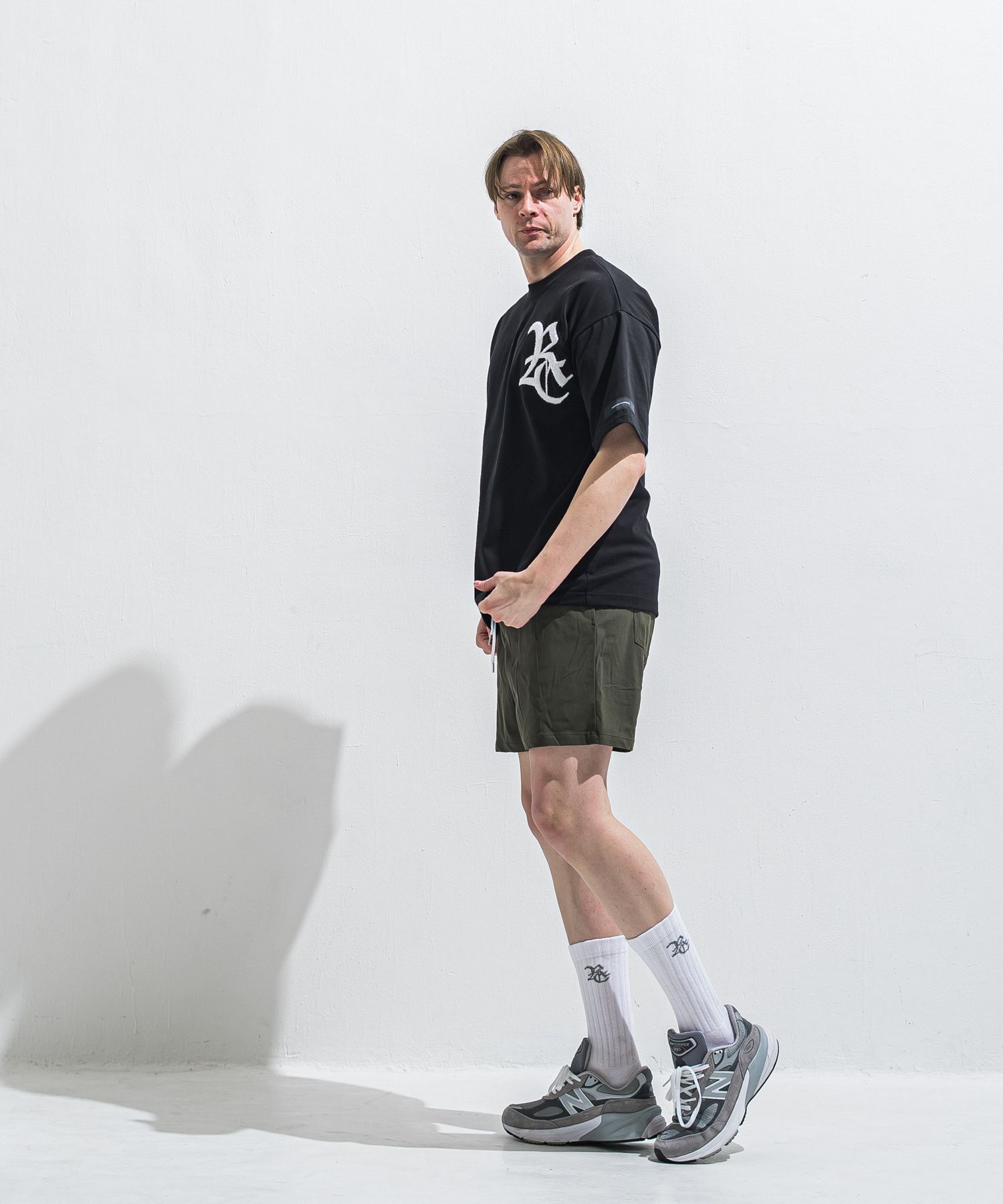 RC OVER TEE / RC40-T-006 / RCワッペンビッグTシャツ / ブラック×ホワイト (5月中旬入荷予定)