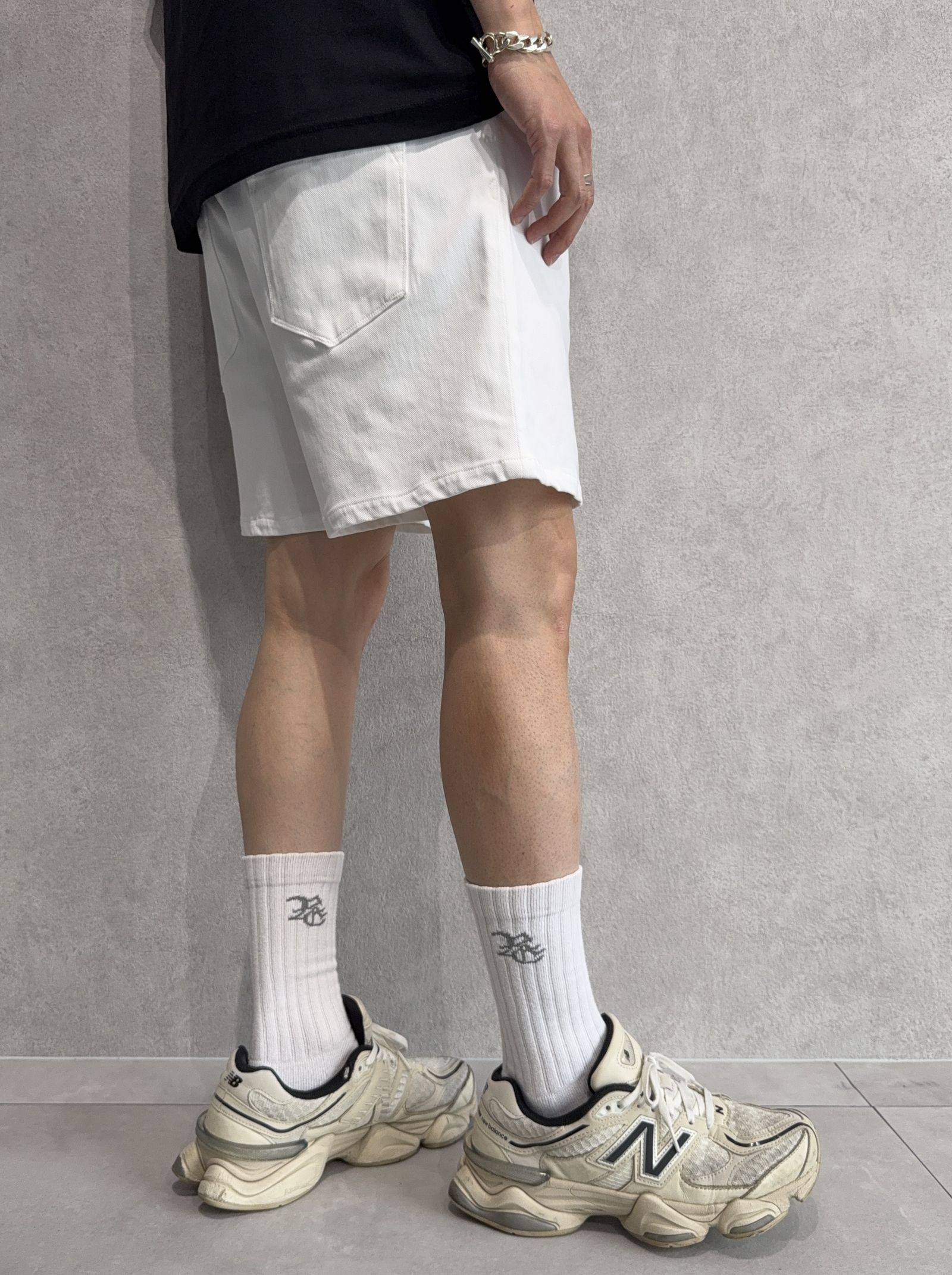 RESOUND CLOTHING - DENIM JERSEY SHORTS / RC36-HP-006