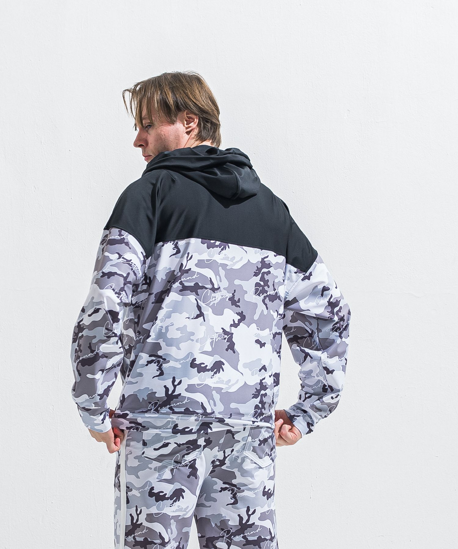 RUSH OVER ZIPUP HOODIE / RC40-C-001 / ラッシュガードパーカー / カモフラブラック (5月下旬入荷予定)