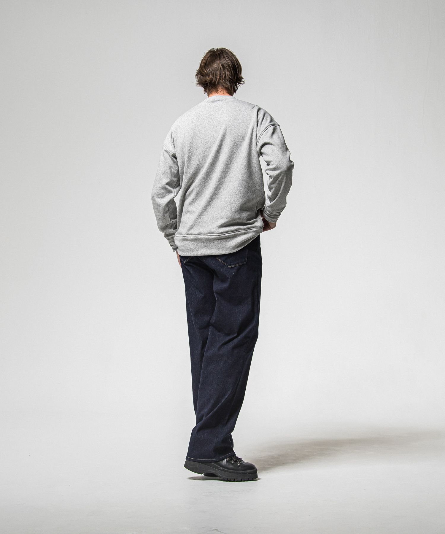 【FRIDAYコラボ】 FRIDAY STANDARD LOGO VELOURS FLEECE TRAINER / RCF1-C-004 / 裏起毛FRIDAYスタンダードロゴトレーナー / グレー (11月上旬入荷予定)
