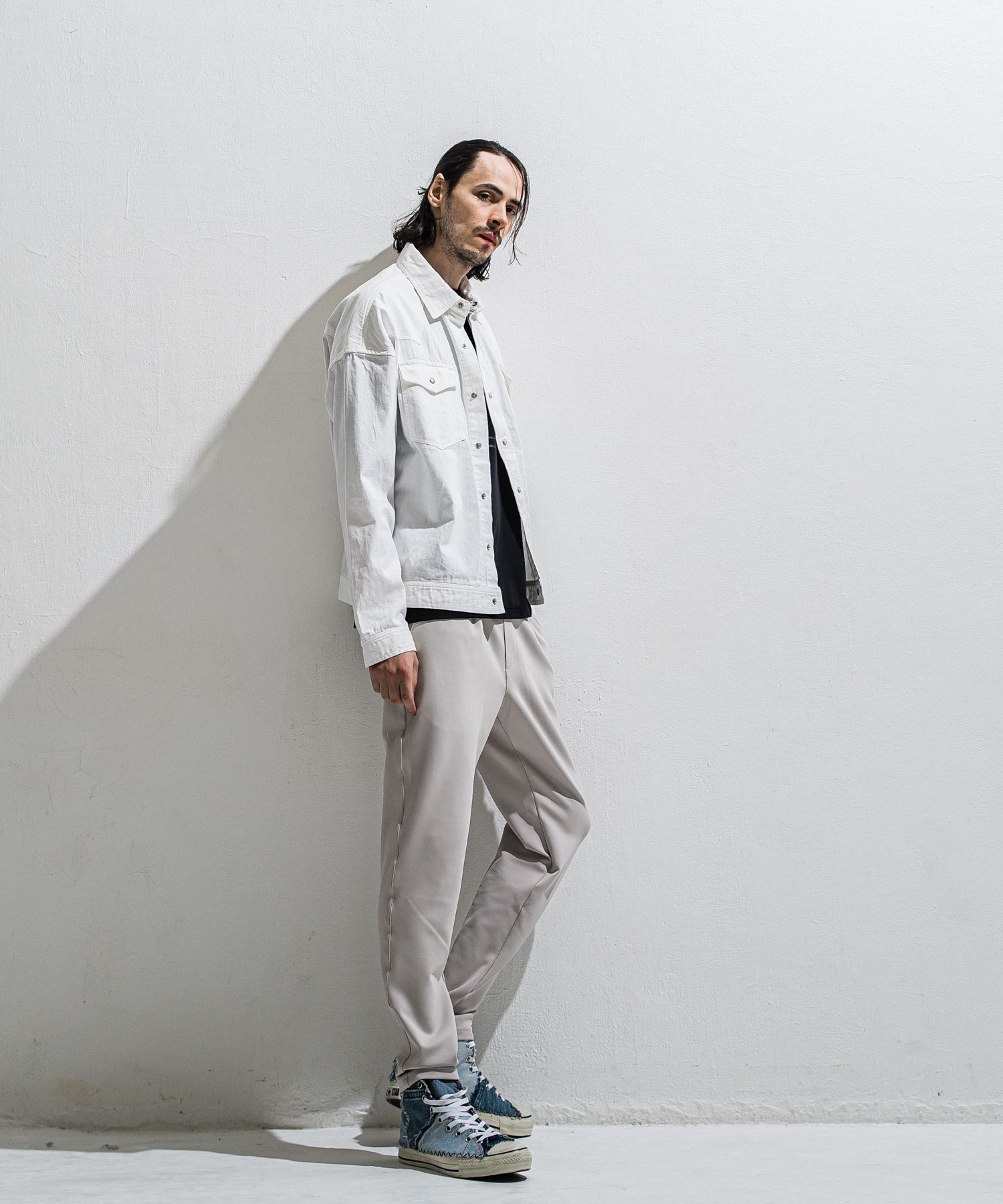 GAVIRIA DB EASY PANTS / DP1-ST-002 / ダンボールジャージイージーパンツ / グレージュ (3月中旬入荷予定)