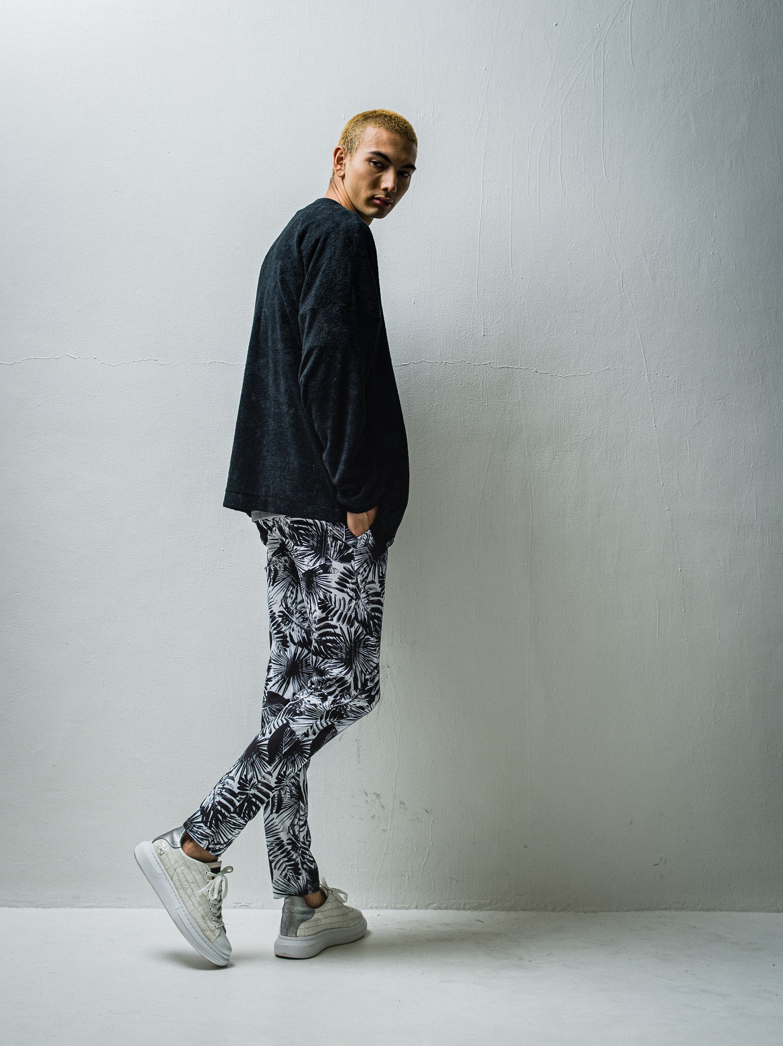 WEST PILE CARDIGAN / RC27-C-009 / パイルカーディガン / ブラック
