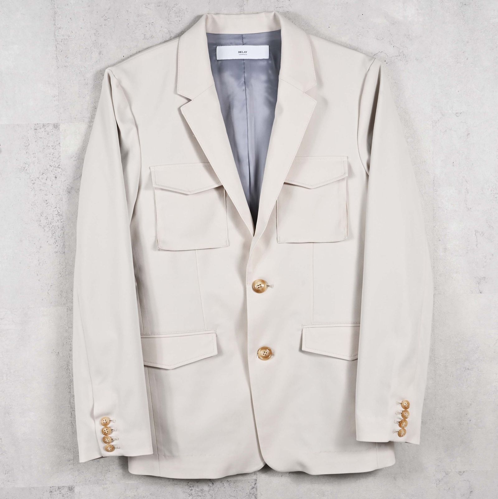 PS-65 JACKET / DP1-JK-002 / ミリタリーテーラードジャケット / ベージュ (2月中旬入荷予定)