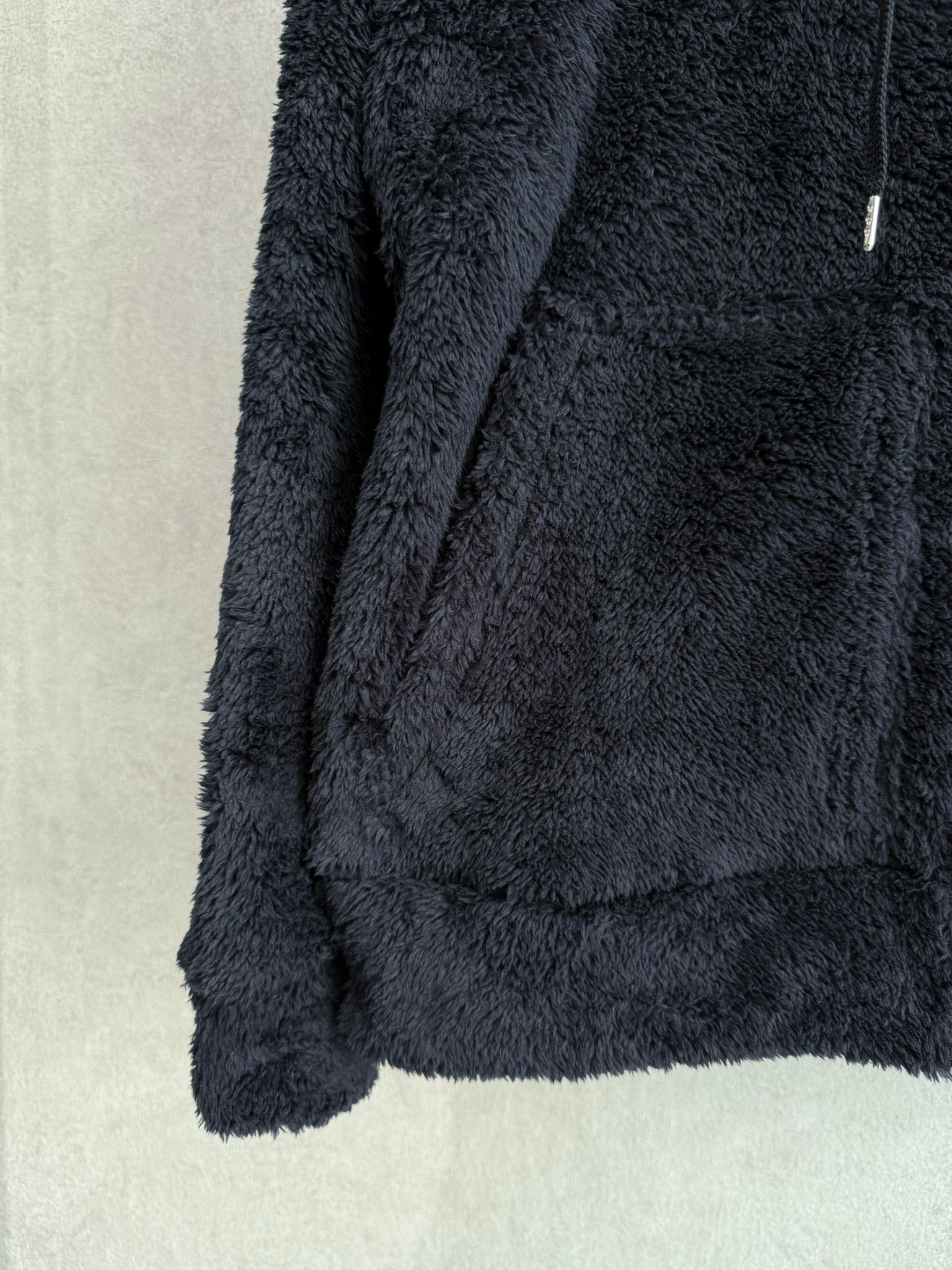 BOA ZIP LOOSE HOODIE / RC38-C-007 / ボアジップパーカー / ブラック