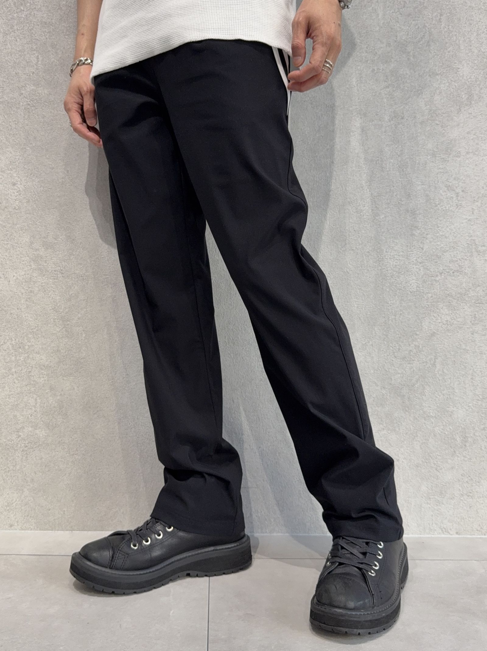 EDGE NYLON SEMI WIDE PT / RC40-ST-014WT / エッジナイロンセミワイドラインパンツ / ブラック×ホワイト