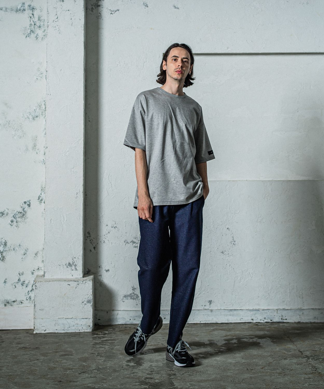 EX DENIM JERSEY WIDE PT / RC35-ST-016WTD / デニムジャージワイドパンツ / インディゴワンウォッシュ