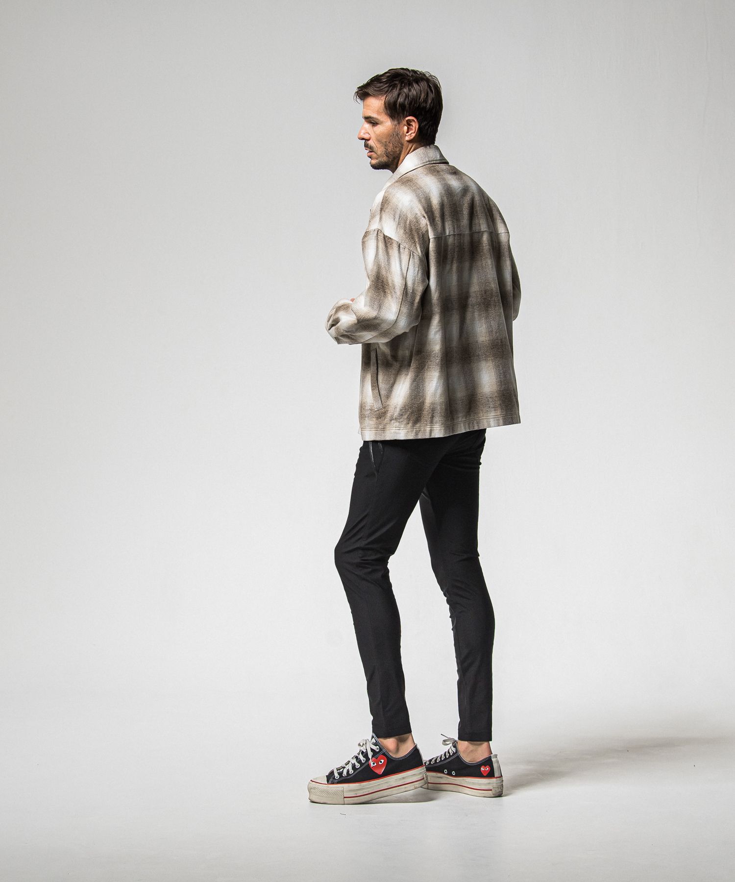 FLANNEL CHECK JK / RC38-JK-007 / フランネルチェックCPOジャケット / ブラウン (10月中旬入荷予定)