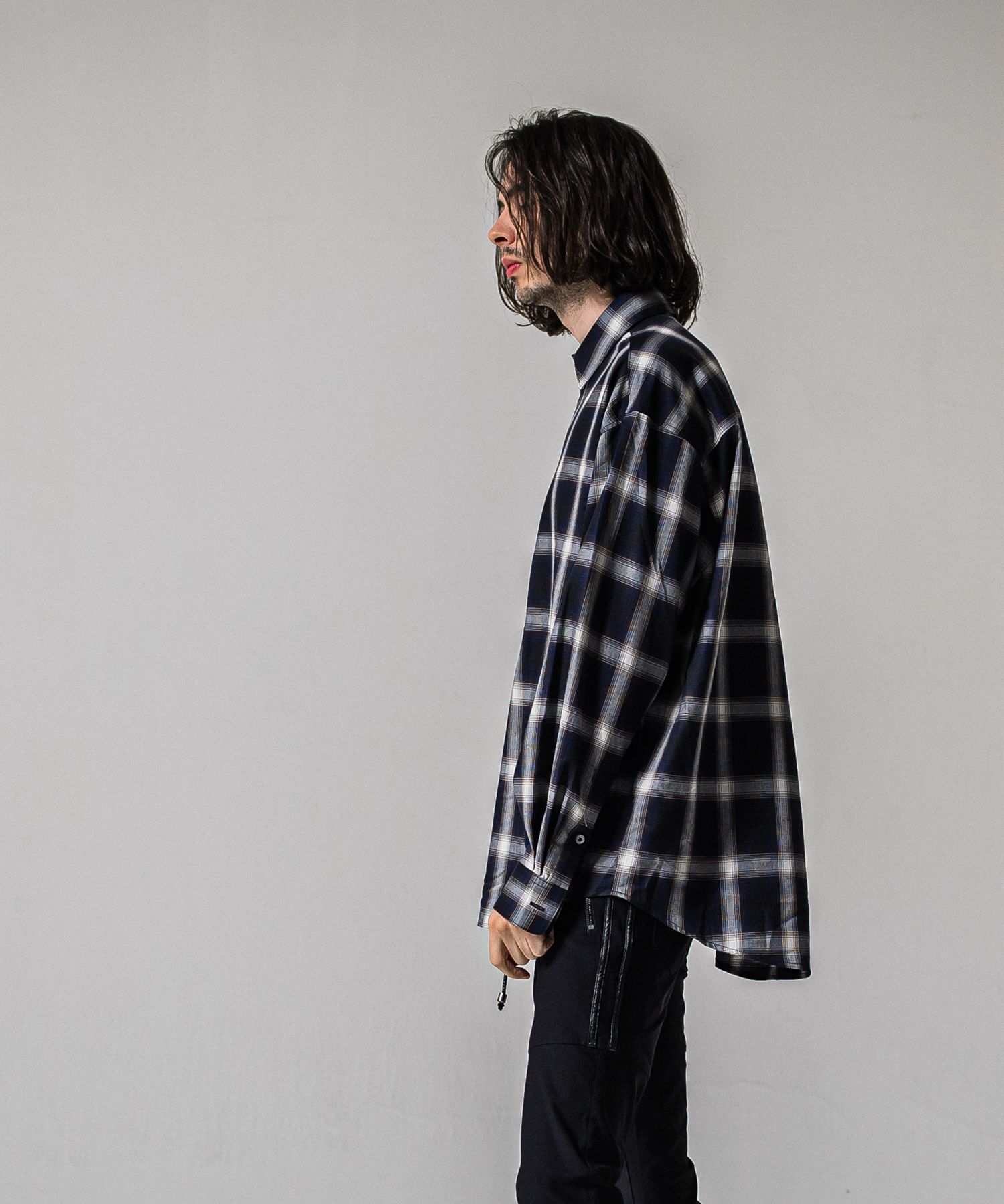 PULL JACK SHIRT / RC39-SH-003 / プルオーバーチェックシャツ / ネイビー (3月上旬入荷予定)