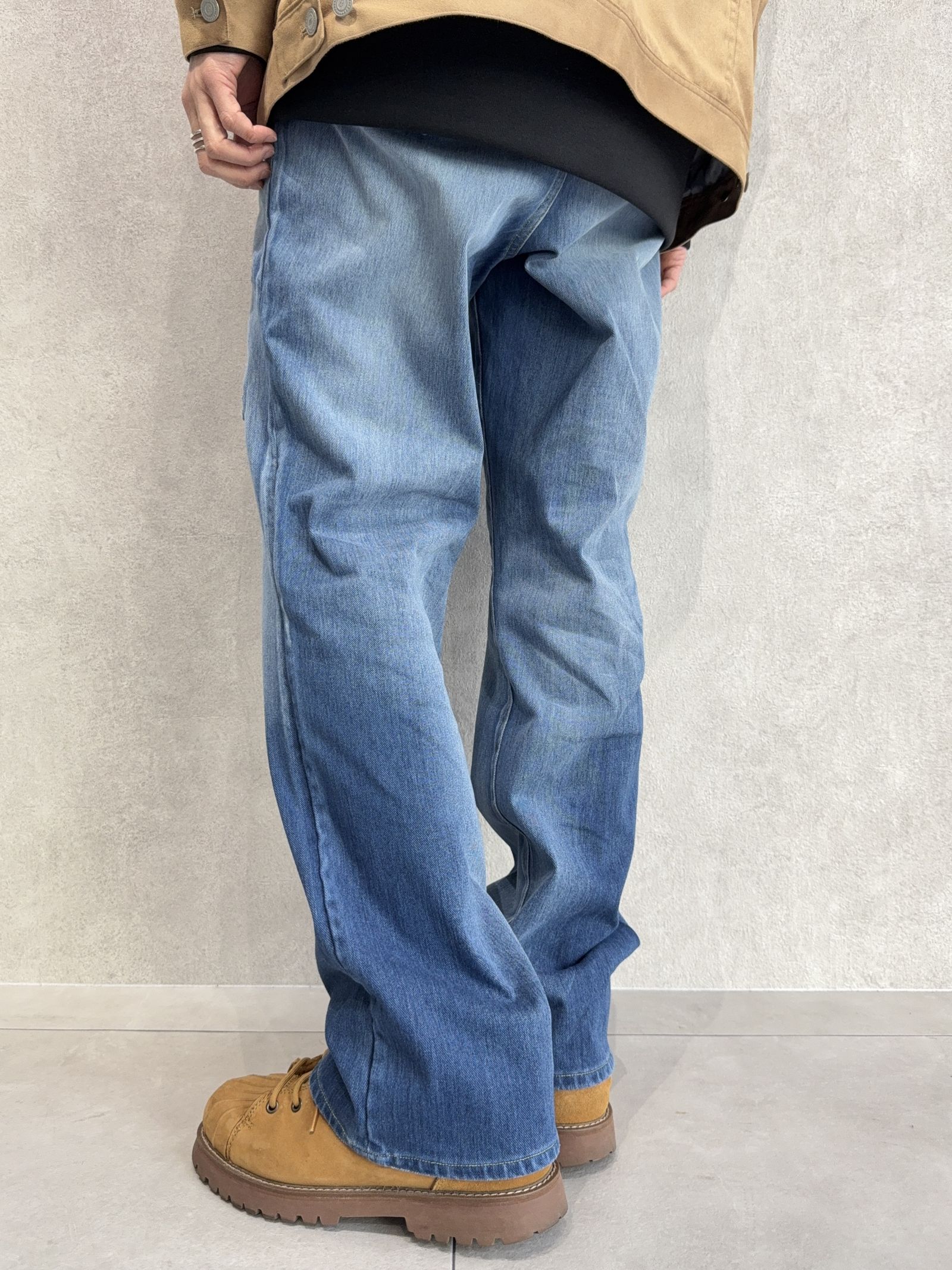 KING DENIM JERSEY / RC38-ST-005 / デニムジャージバギーワイドパンツ / インディゴクラッシュ