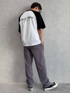 【RESOUND】アメカジなラグランTシャツに、綺麗なセミワイドパンツ