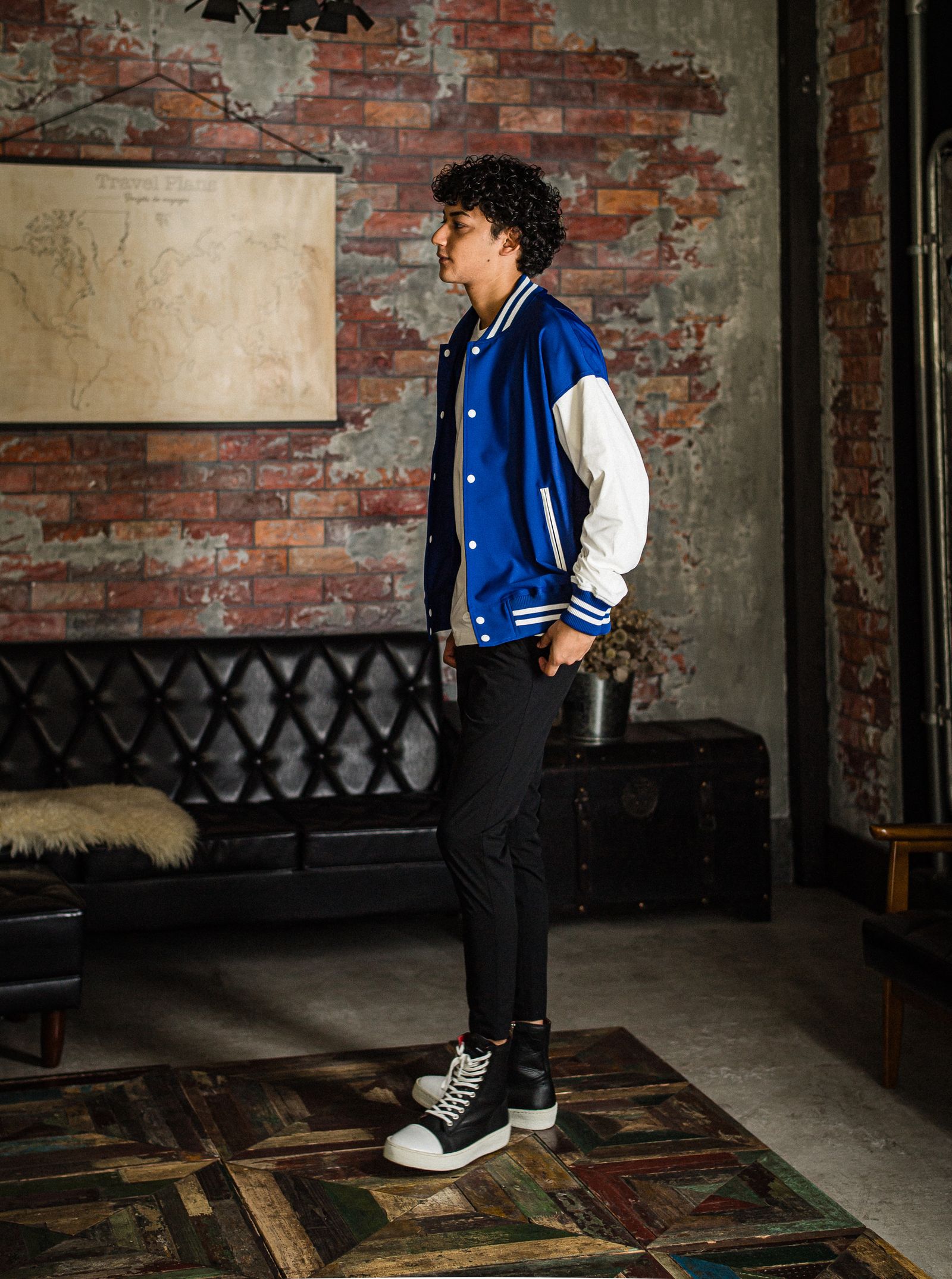 PAT TIGHT EASY PANTS / RC31-ST-037 / ベルト付きイージーパンツ / ナイロンブラック