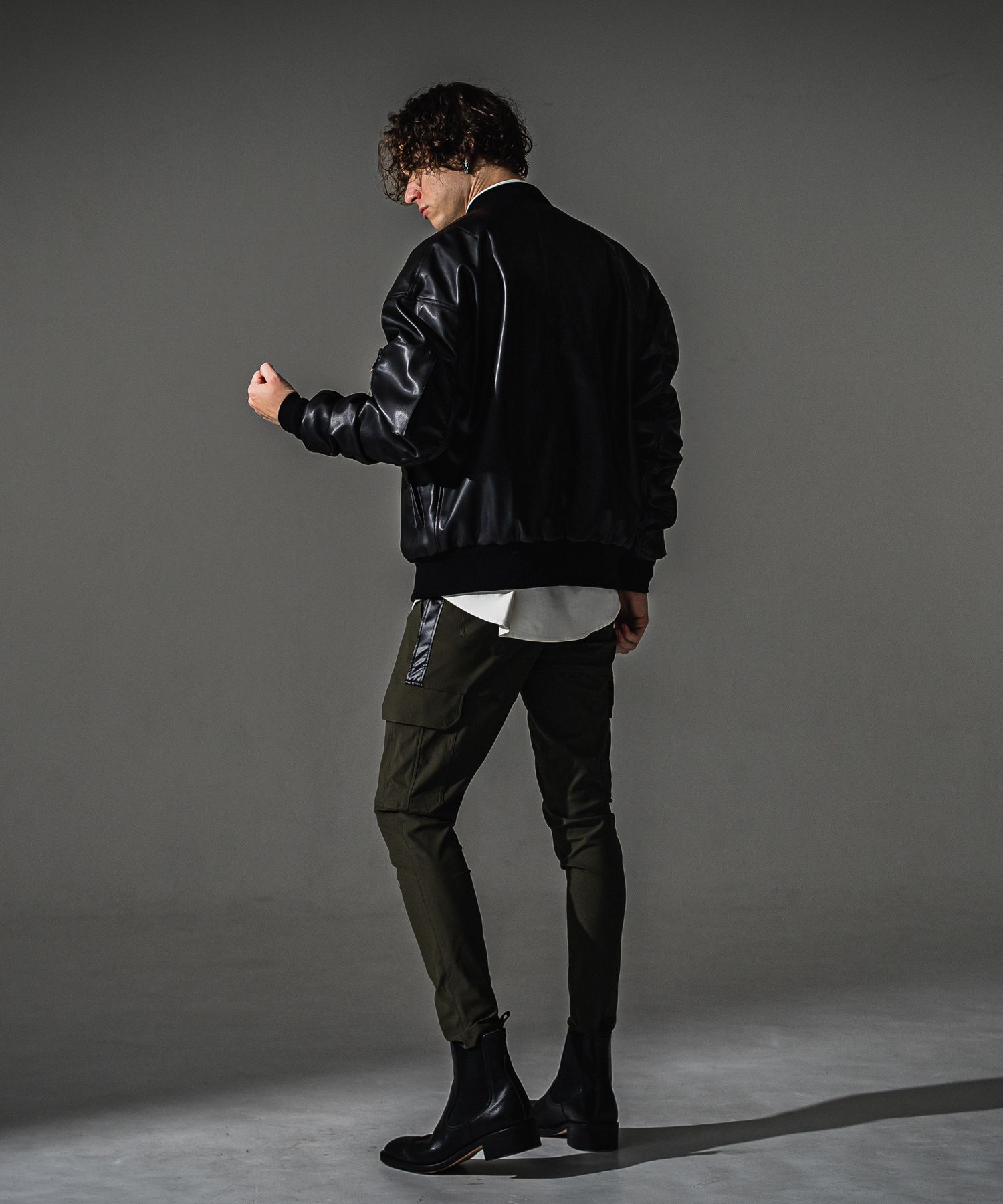 NYLON JACK SHIRTS / RC41-SH-001 / オーバーサイズナイロンシャツ / ホワイト (7月下旬入荷予定)