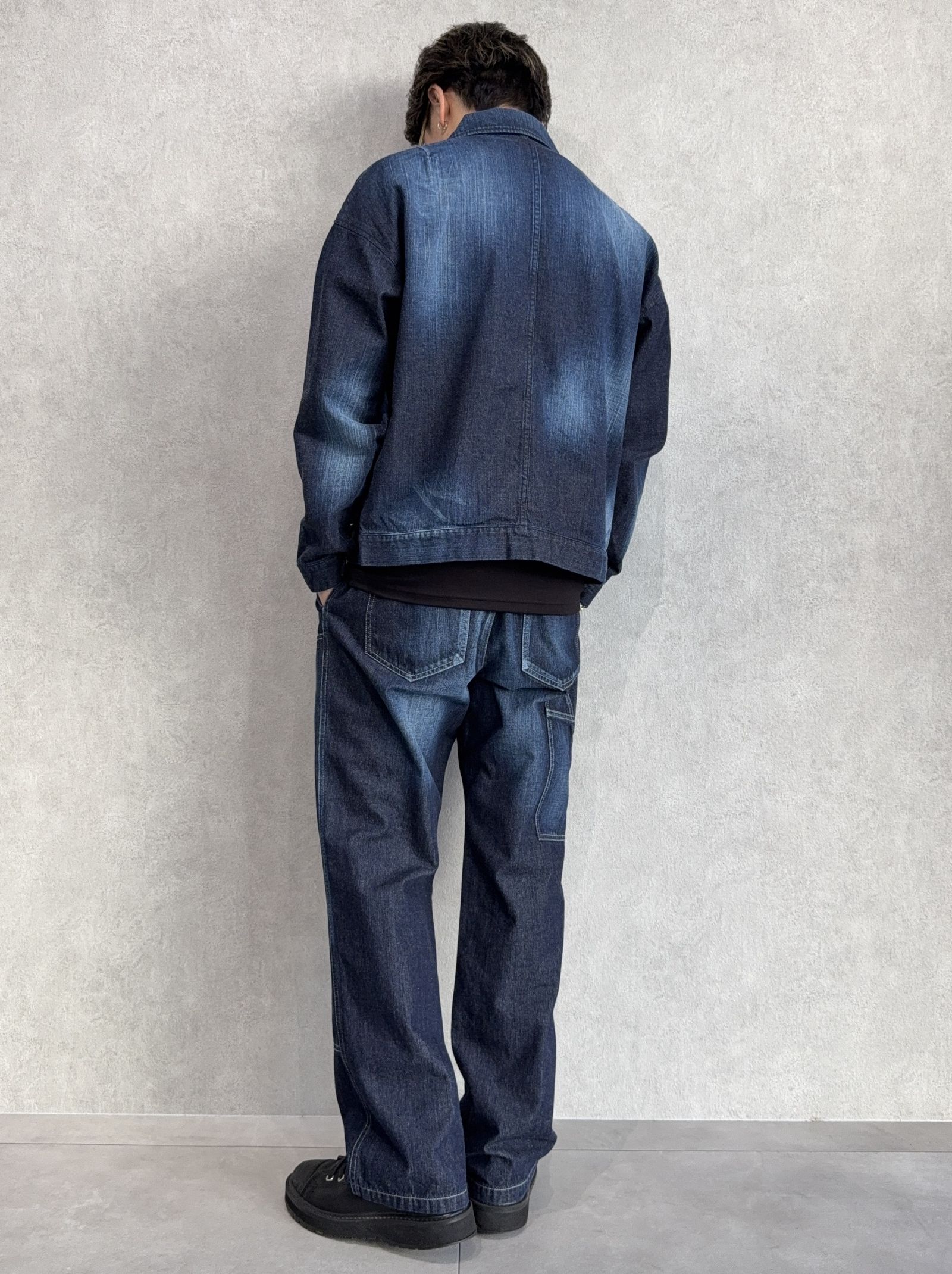 DOUBLE KNEE PT / RC39-ST-041 / ダブルニーワイドデニムパンツ / ダークインディゴ