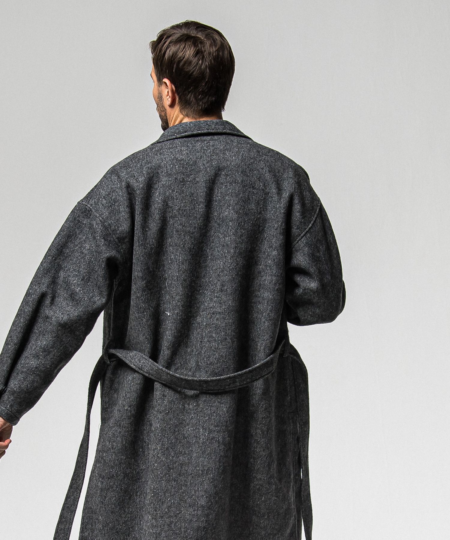 GOWN OVER COAT / RC38-JK-004 / オーバーサイズガウンコート / グレー (11月上旬入荷予定)