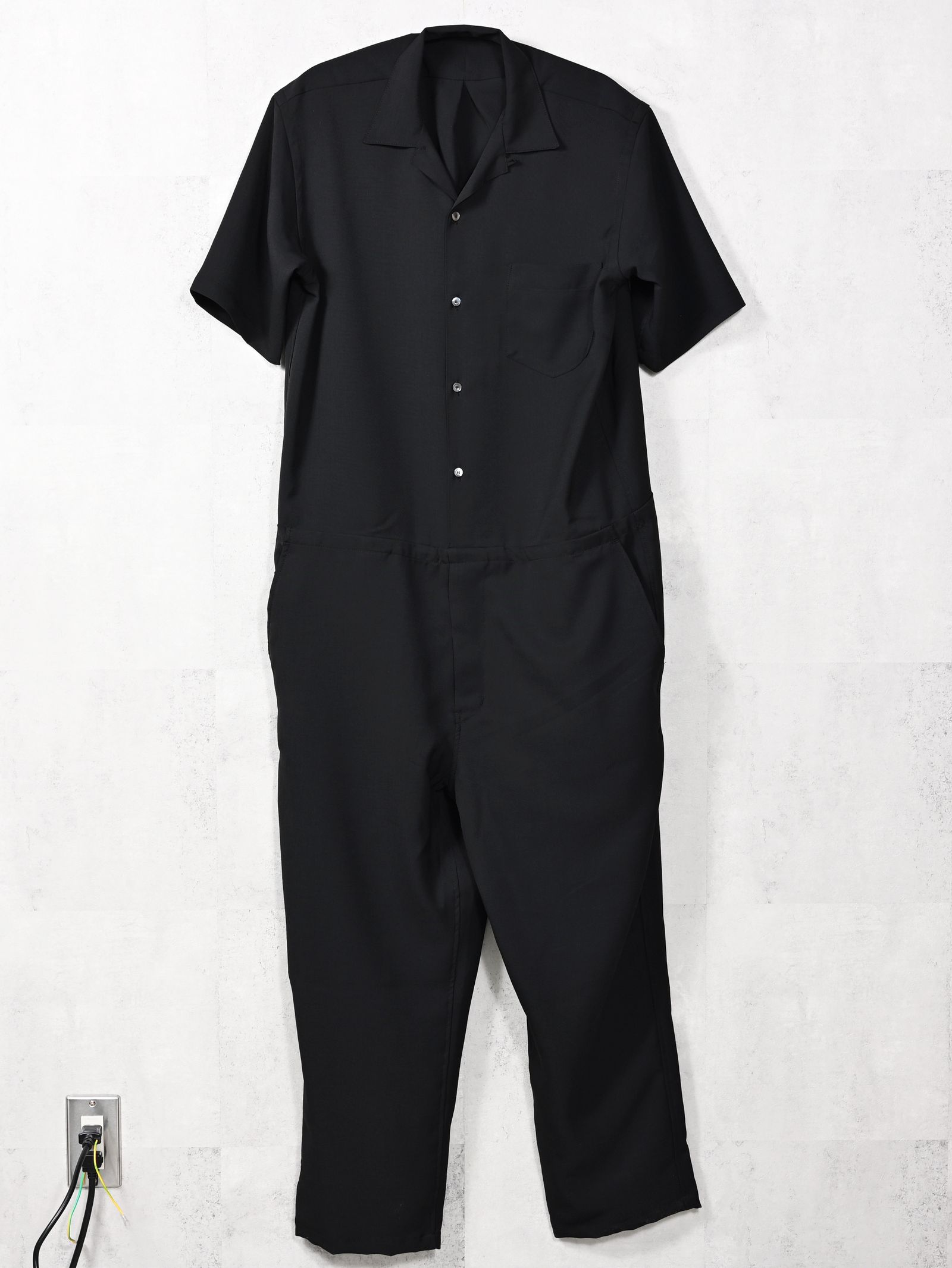 RAGE TWILL HALF ALL IN ONE / DP1-TN-001 / 半袖シャツオールインワン / ブラック (3月中旬入荷予定)
