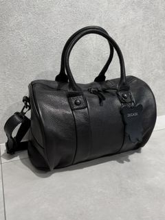 オイルドカウレザー ボストンショルダーバッグ / DCD-01516B / ブラック×ブラック