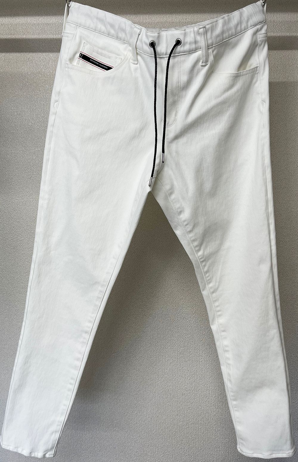 MICK DENIM JERSEY / BASIC-ST-020 / デニムジャージテーパードパンツ / ホワイト (9月上旬入荷予定)