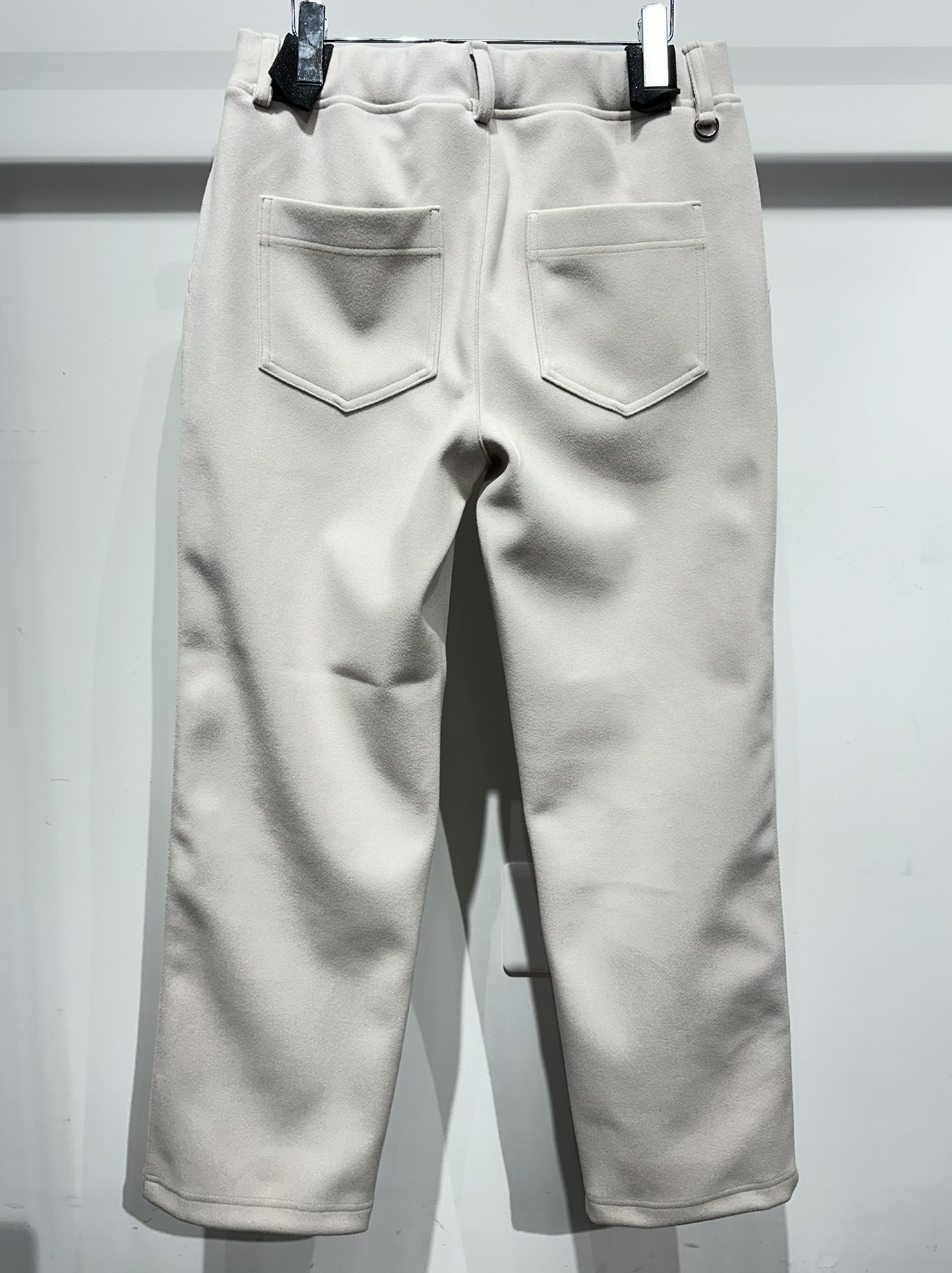 MELTON WIDE TUCK PANTS / RC34-ST-016WT / メルトンワイドタックパンツ / グレージュ