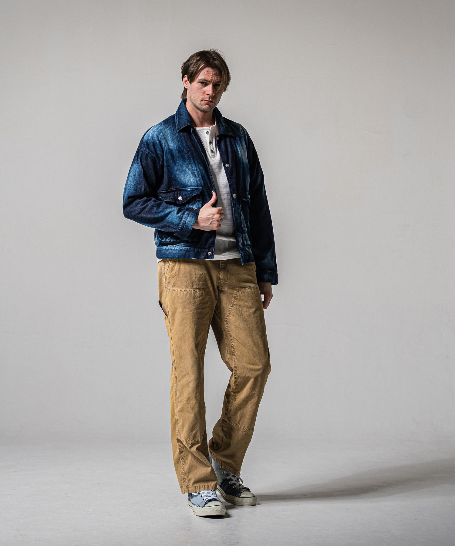 LDENIM AG FLIGHT JACKET / RC39-JK-003 / デニムフライトジャケット / インディゴユーズド (3月中旬入荷予定)