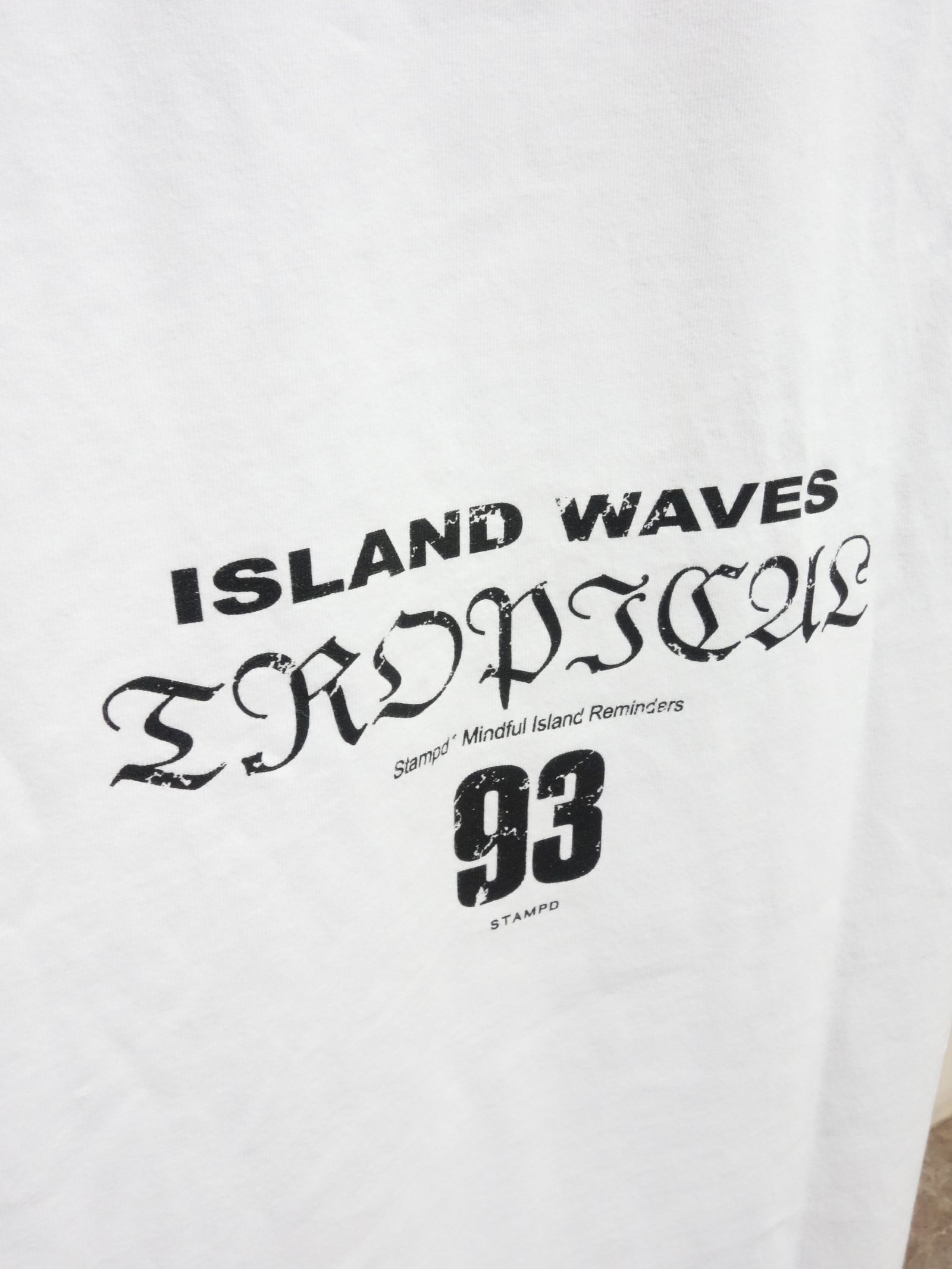 ISLAND WAVES RELAXED TEE / SLA-M2825TE / ビッグTシャツ